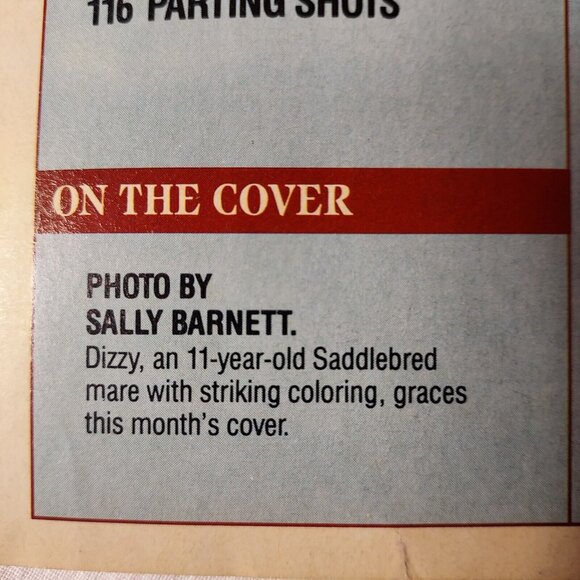 Horse Illustrated Mag. June 1990 William Shatner Saddlebred issue. Captain Kirk - Picture 6 of 7